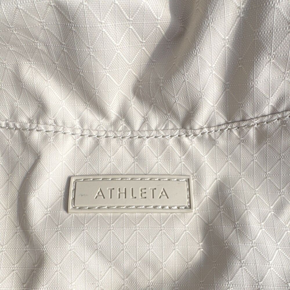 Athleta Power of She Beige Large Hiking Waist Pack Adjustable Strap 3 Pockets